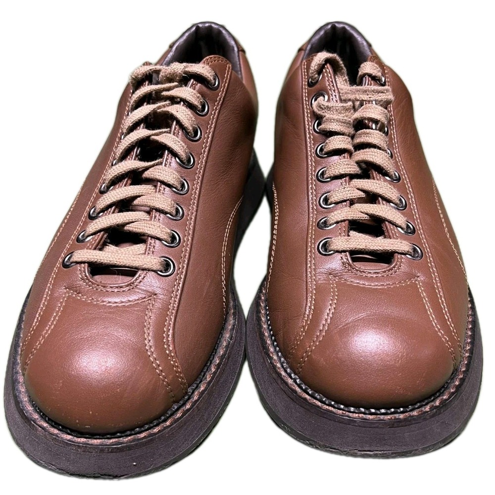 HYDE Style 8974 Leather USA Made Comfort Lace-Up Orthopedic Men's US 9 Brown‎
